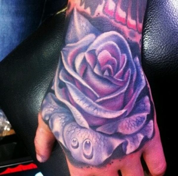 Purple Rose Tattoo