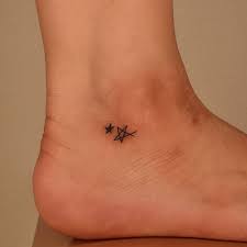 Awesome star tattoo for ankle5