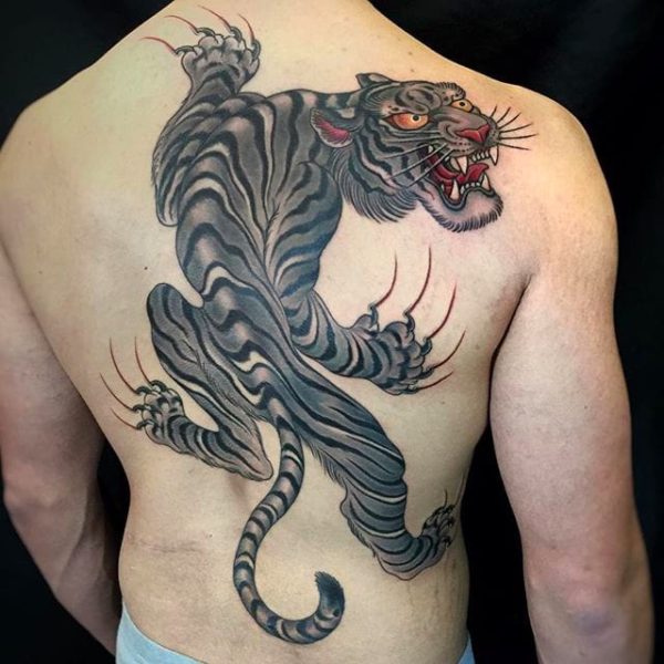Back Tiger Tattoo