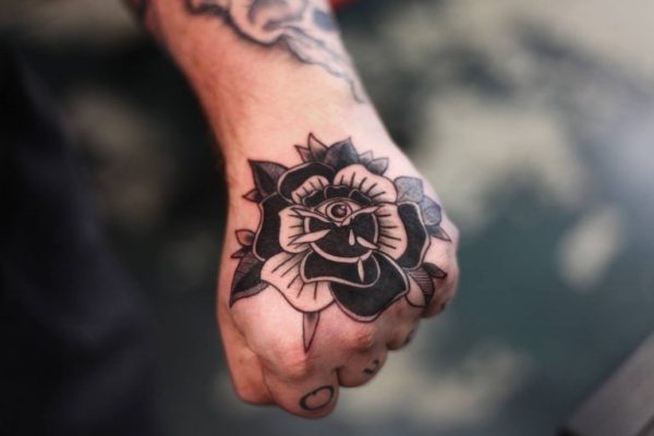 Rose Hand Tattoo