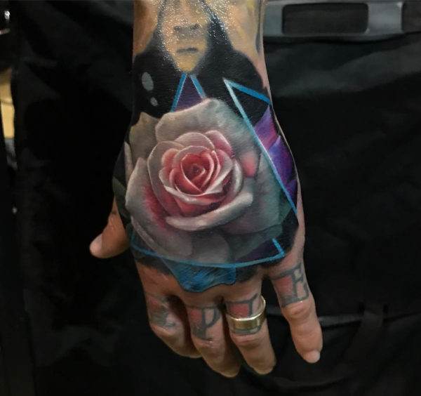 Rose Hand Tattoo