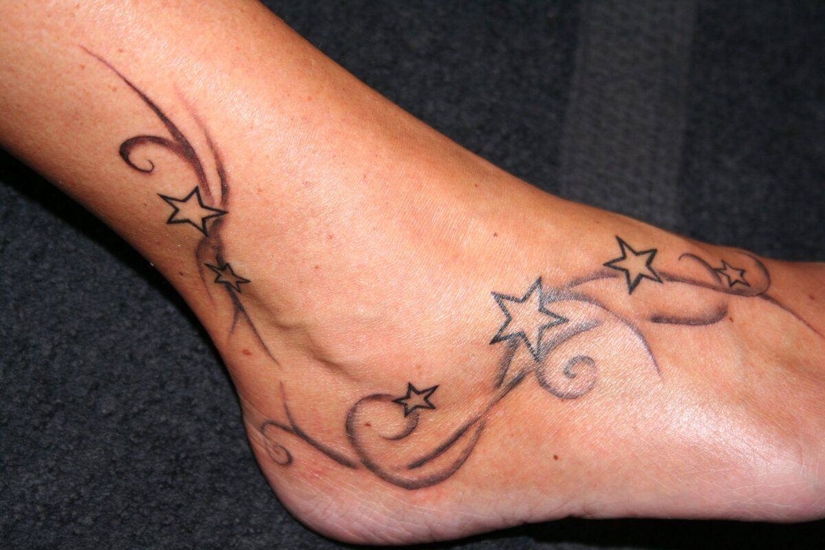 Star ankle tattoo6