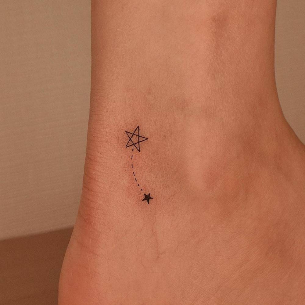 Star tattoo for ankle4