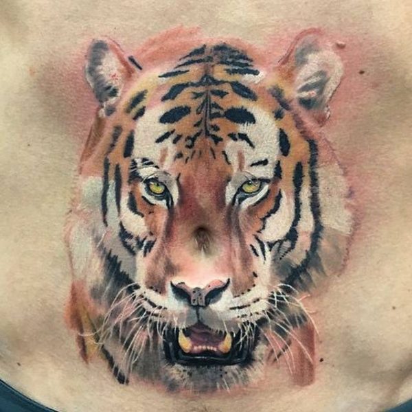 Tatto Tiger Back