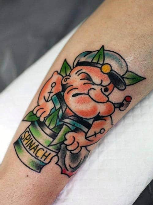 Awesome Popeye Tattoo