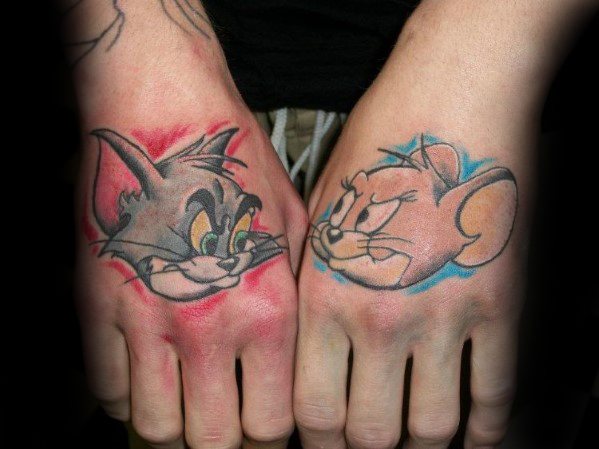 Creative Tom And Jerry Tattoos