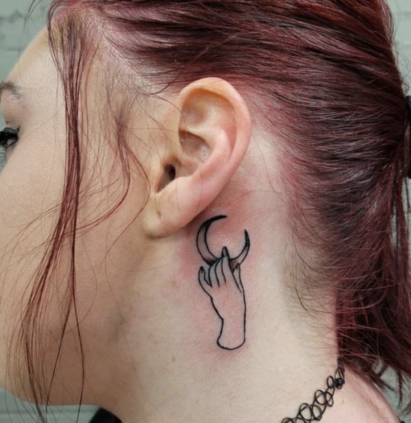 Behind The Ear Tattoo