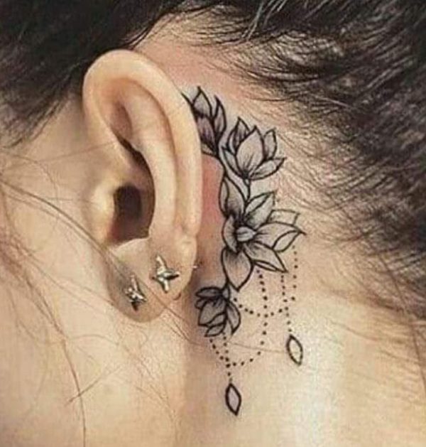 Ear Design Tattoo