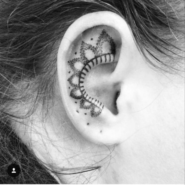 Ear Tattoo 3