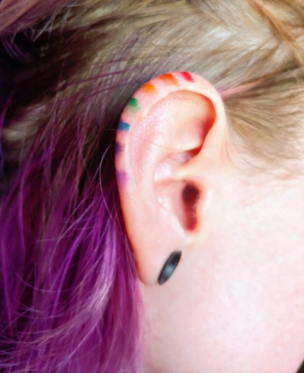 Ear Tattoo Minimal