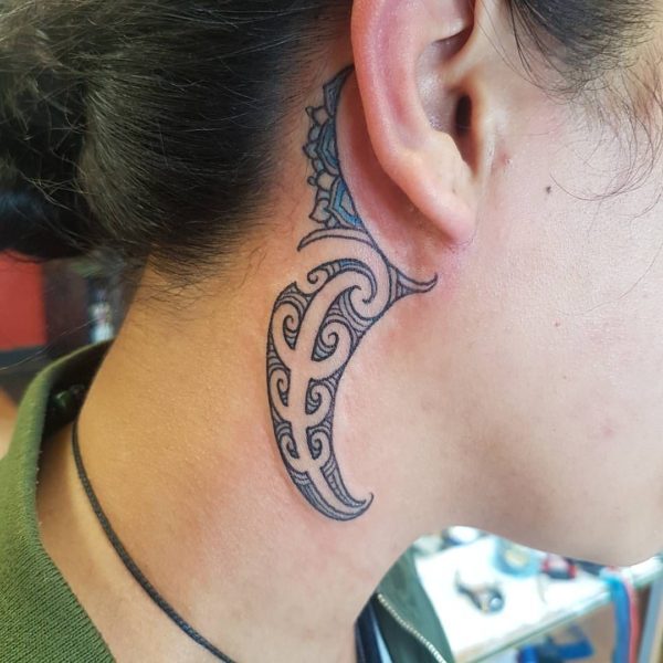 Ear Tribal Tattoo