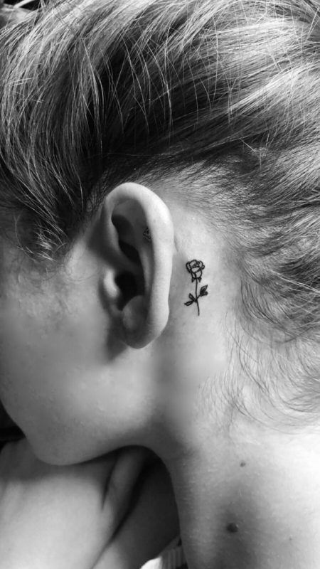 Rose Ear Tattooo