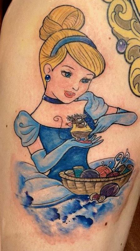 Adorable Cinderella Tattoo