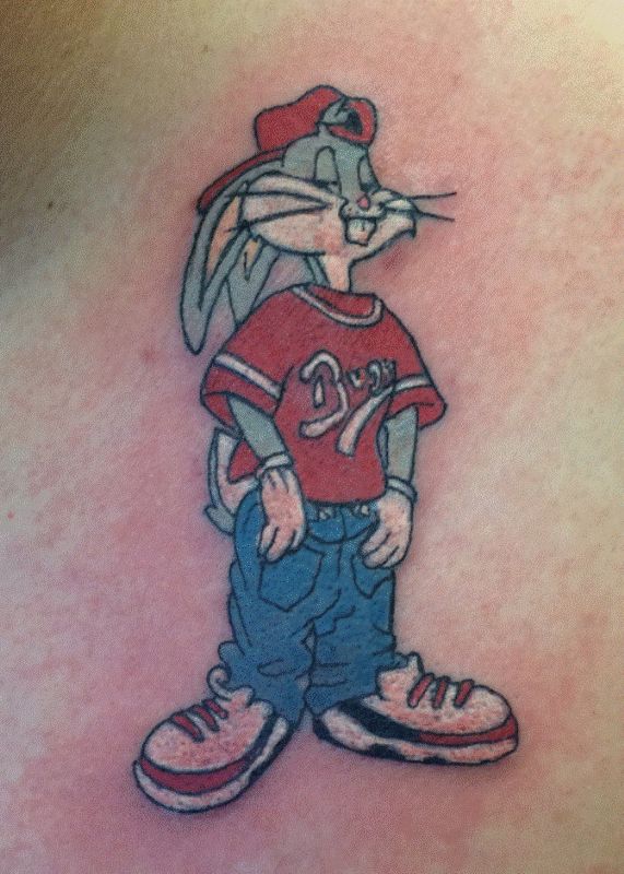 Cool Dude Bugs Bunny Tattoo