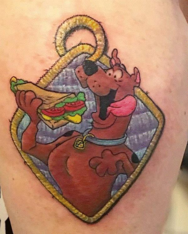 Embroidery Scooby Doo Tattoo
