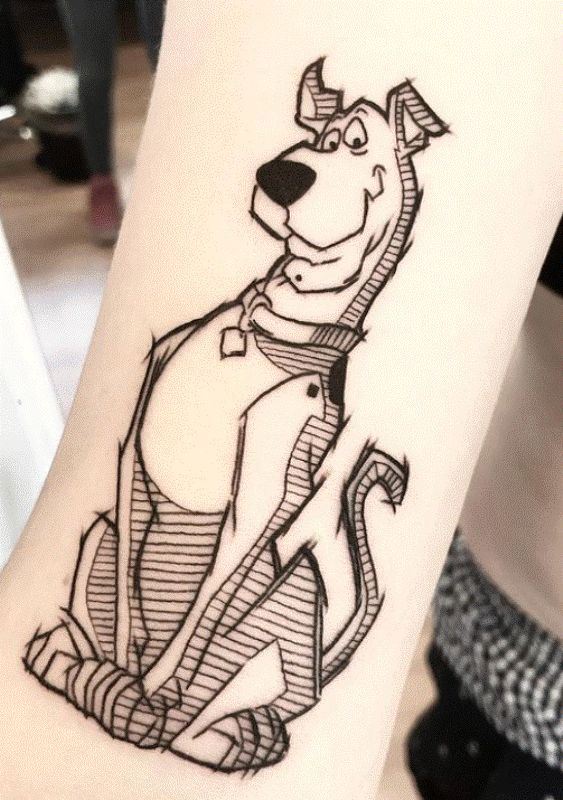 Scooby Doo Tattoo Design On Forearm
