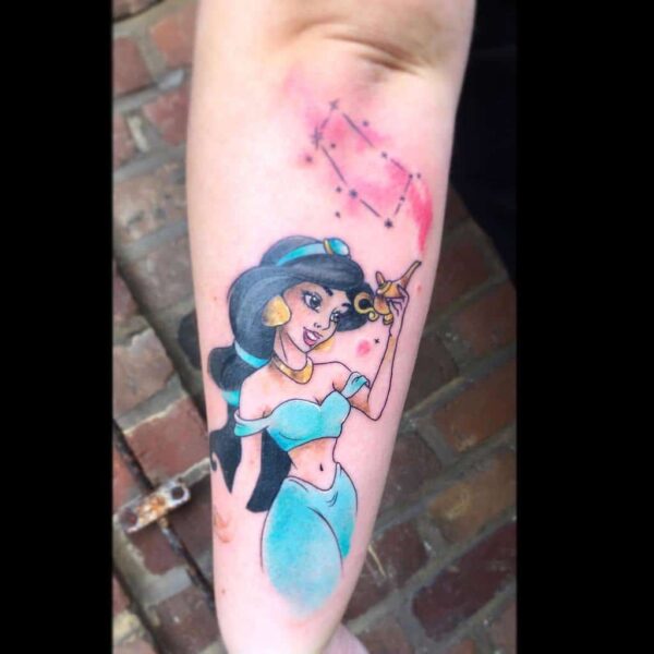 Small Disney Princess Tattoo