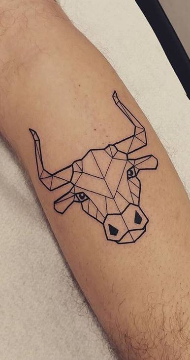 Taurus Bull Head Tattoo