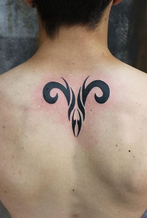 Tribal Aries Tattoo