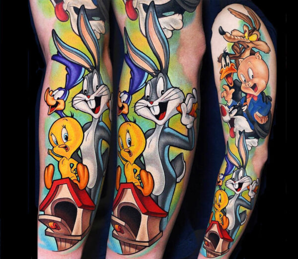 Bugs Bunny Looney Tunes Tattoo