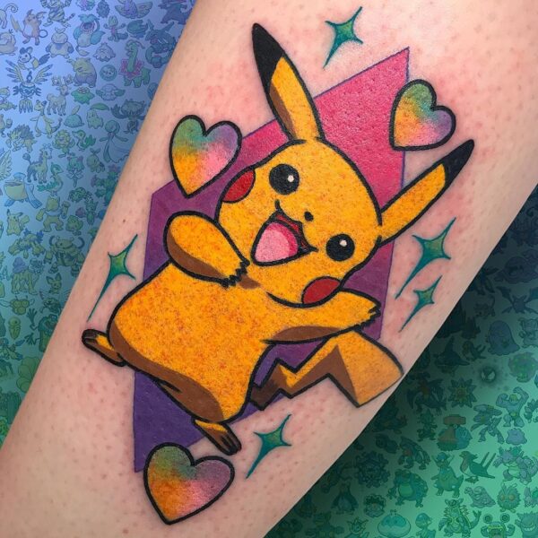 Cute Pikachu Tattoo