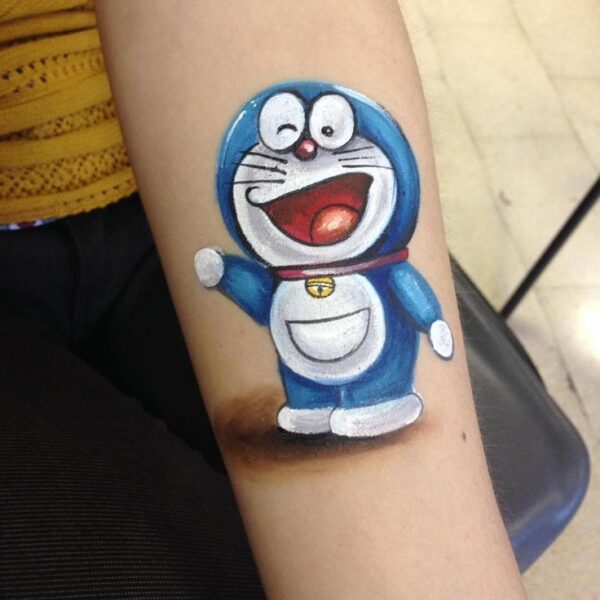 Flying Doraemon Tattoo
