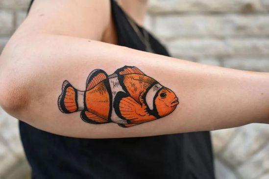 Nemo Swiming Tattoo