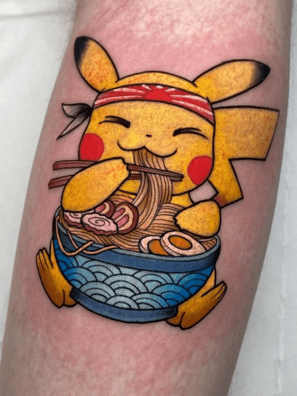 Noodle Eating Pikachu