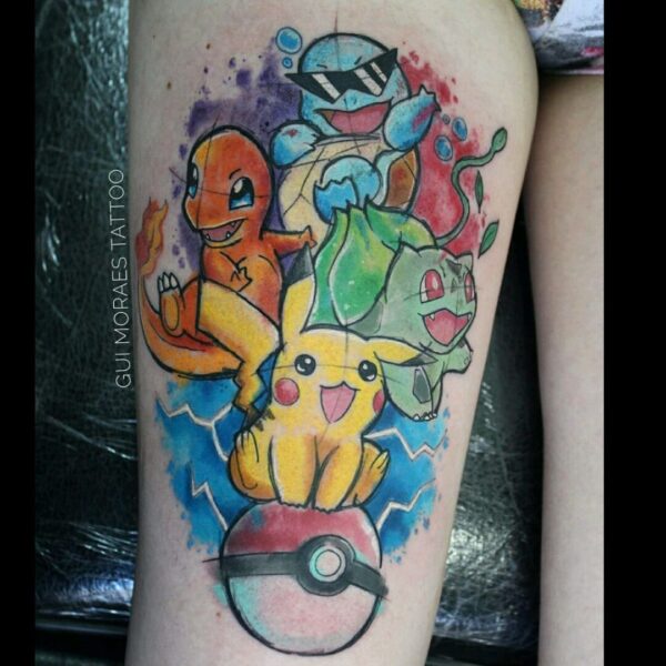 Pikachu Tattoo Design
