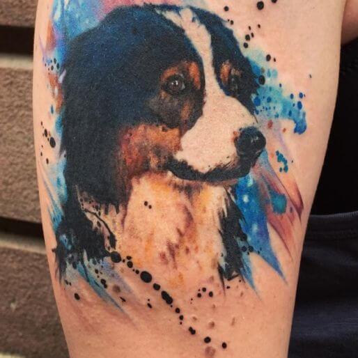 Tattoo Dog Design.