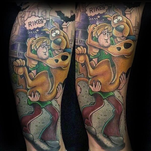 Unique Mens Scooby Doo Tattoo