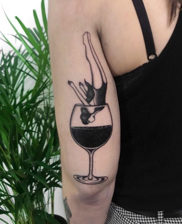 Wine Tattoo 1