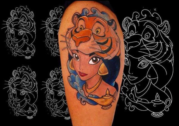 Small Disney Princess Tattoo