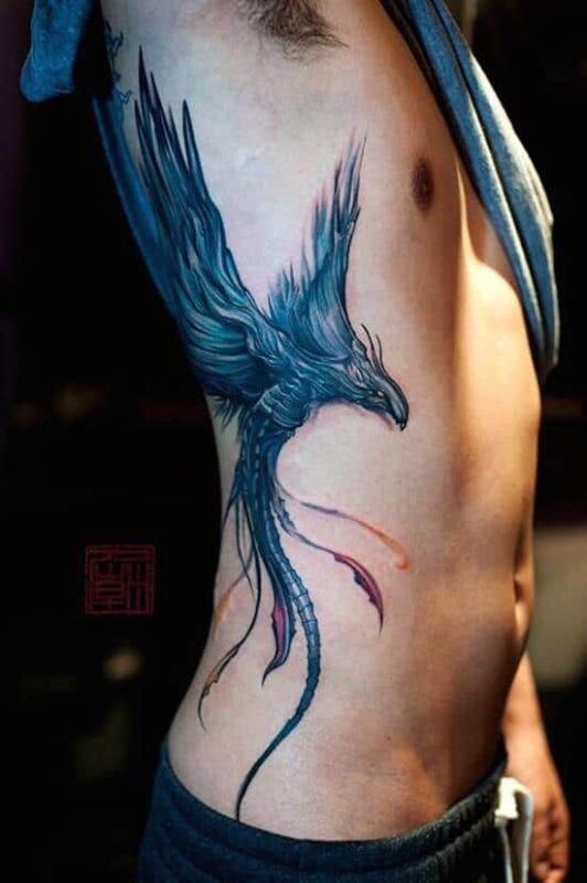 Rib Tattoo Eagle