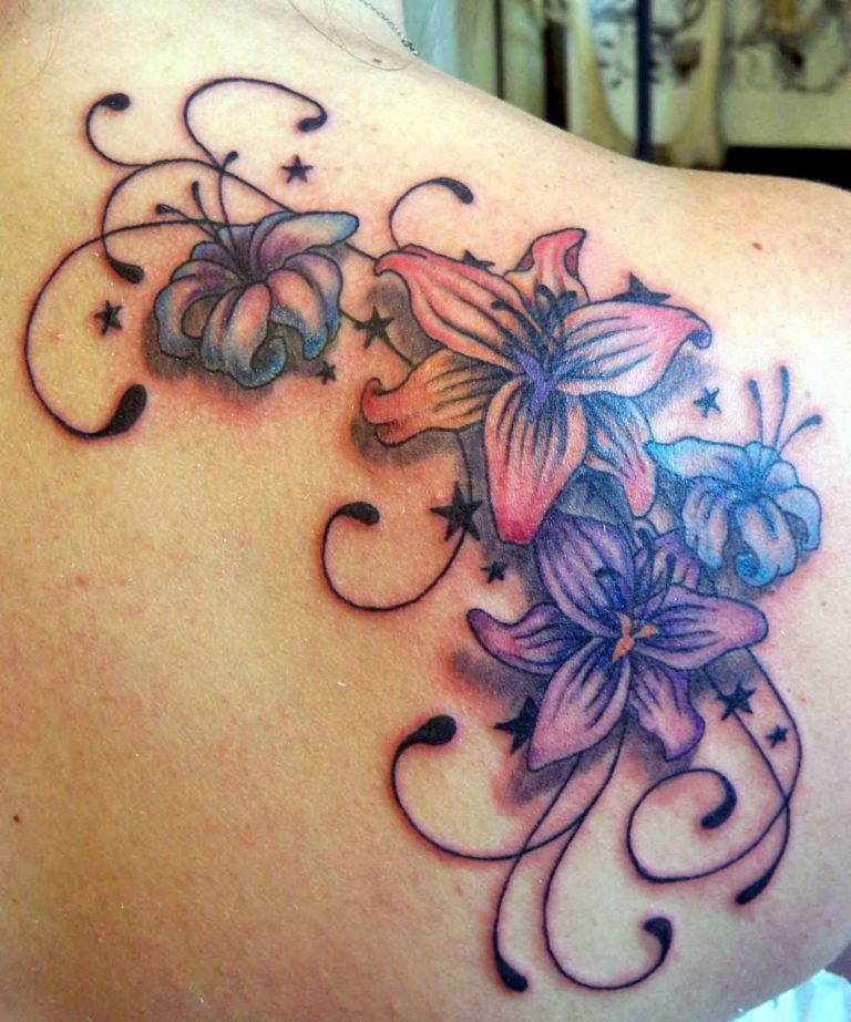 80 Splendid Flower Shoulder Tattoos - Tattoo Designs – TattoosBag.com