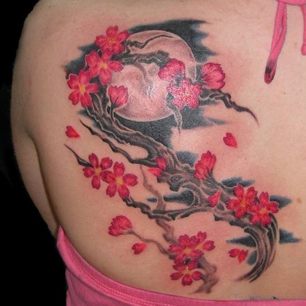 60 Pretty Cherry Blossom Tattoos For Back - Tattoo Designs – TattoosBag.com