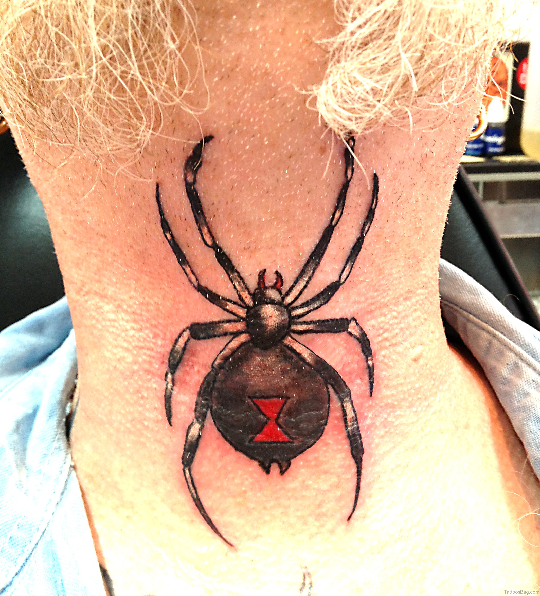 49 Snazzy Spider Tattoos On Neck Tattoo Designs TattoosBag