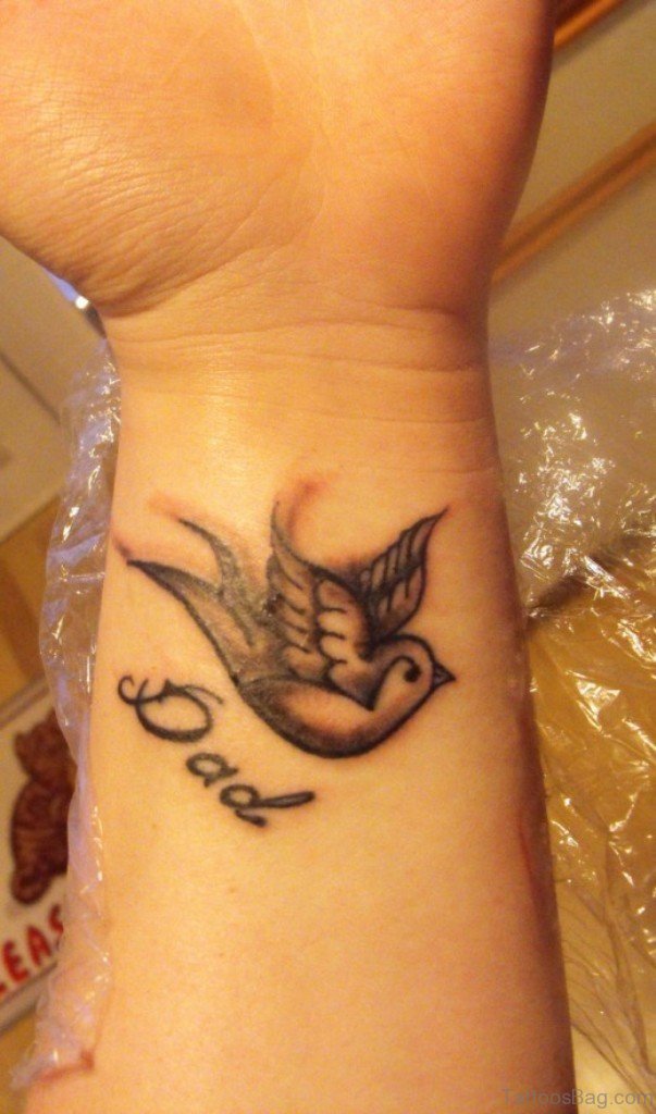 dove tattoos on wrist