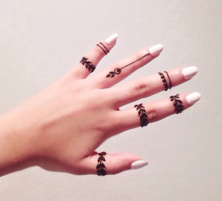 72 Stylish Heena Tattoos On Finger - Tattoo Designs – TattoosBag.com