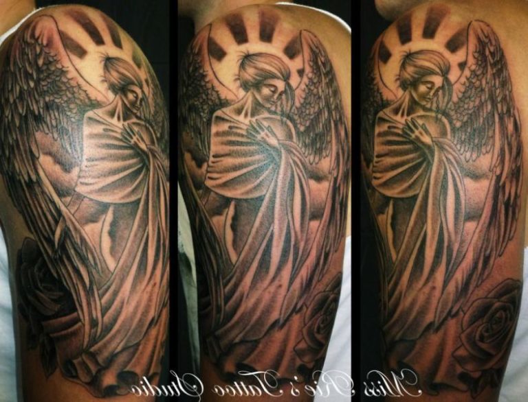 70 Sublime Angel Shoulder Tattoos - Tattoo Designs – Tattoosbag.com