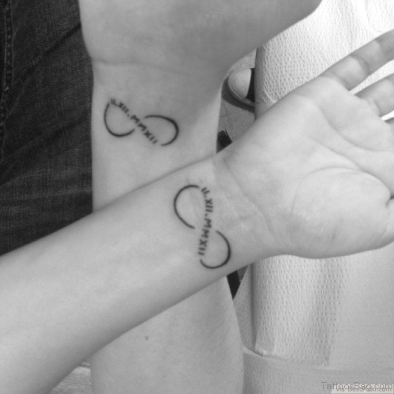 his and her infinity tattoos