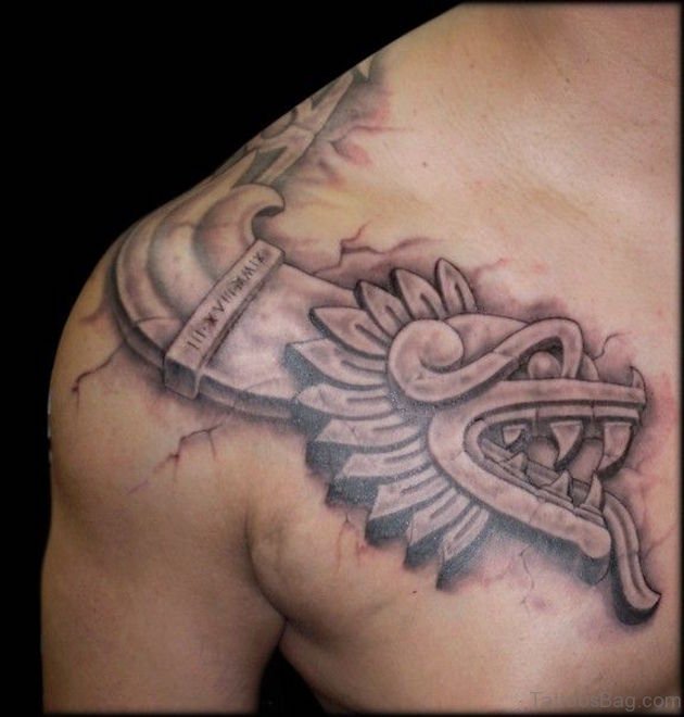 Aztec dragon tattoo designs
