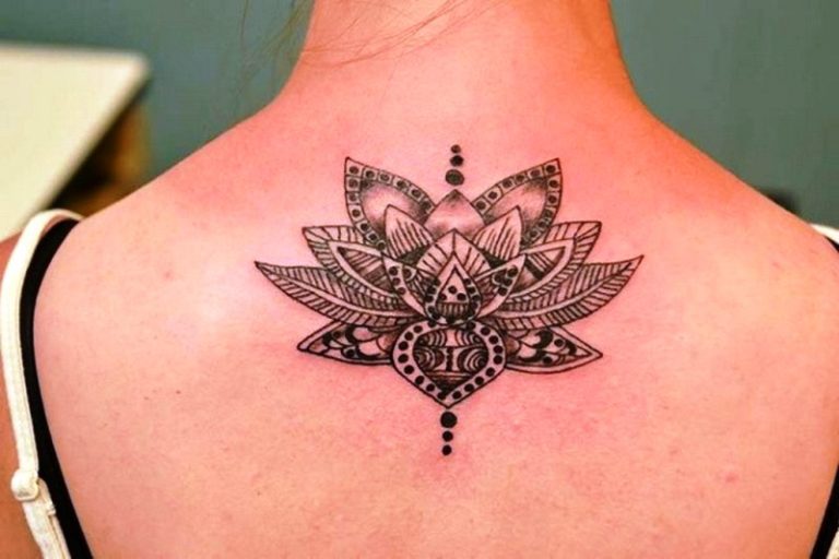 68 Phenomenal Lotus Tattoos On Neck Tattoo Designs 1036