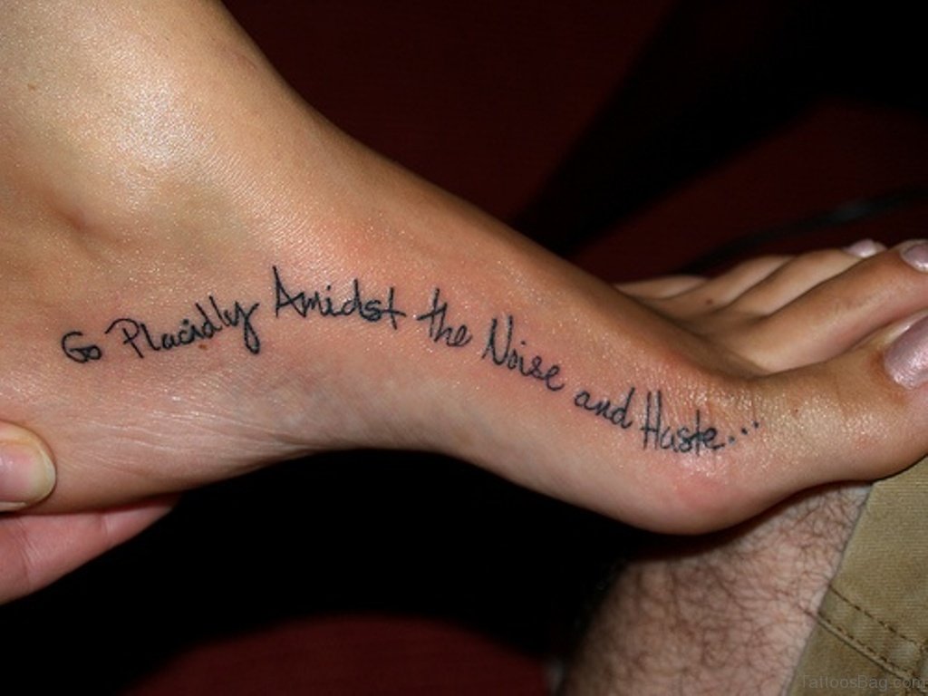not all who wander are lost foot tattoo