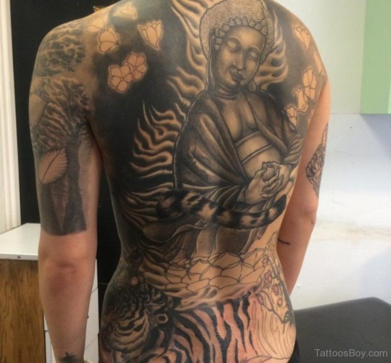 63 Fantastic Buddha Tattoos For Back