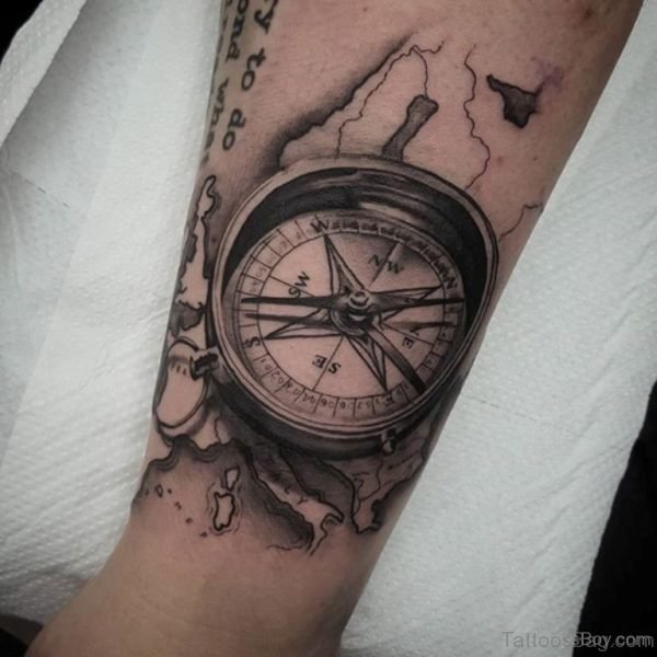 41 Stylish Compass Tattoos For Leg - Tattoo Designs – TattoosBag.com