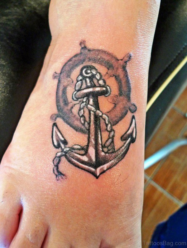 66 Anchor Foot Tattoo Designs - Tattoo Designs – TattoosBag.com
