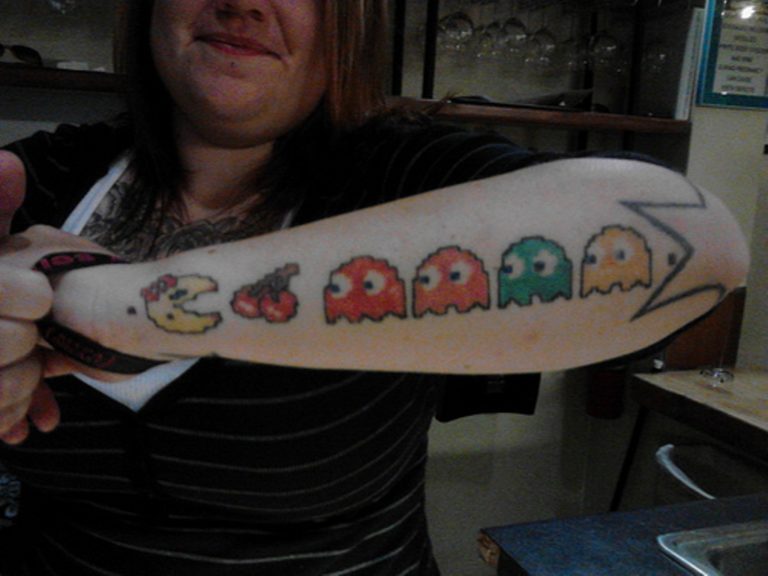 23 Cute Pacman Tattoos On Wrist - Tattoo Designs – TattoosBag.com