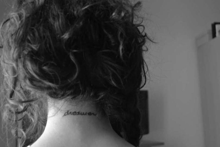 85 Magical Word Tattoos On Neck - Tattoo Designs – TattoosBag.com