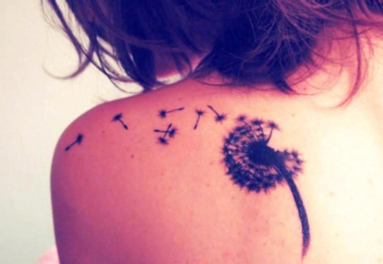 58 Impressive Dandelion Tattoos On Shoulder - Tattoo Designs 